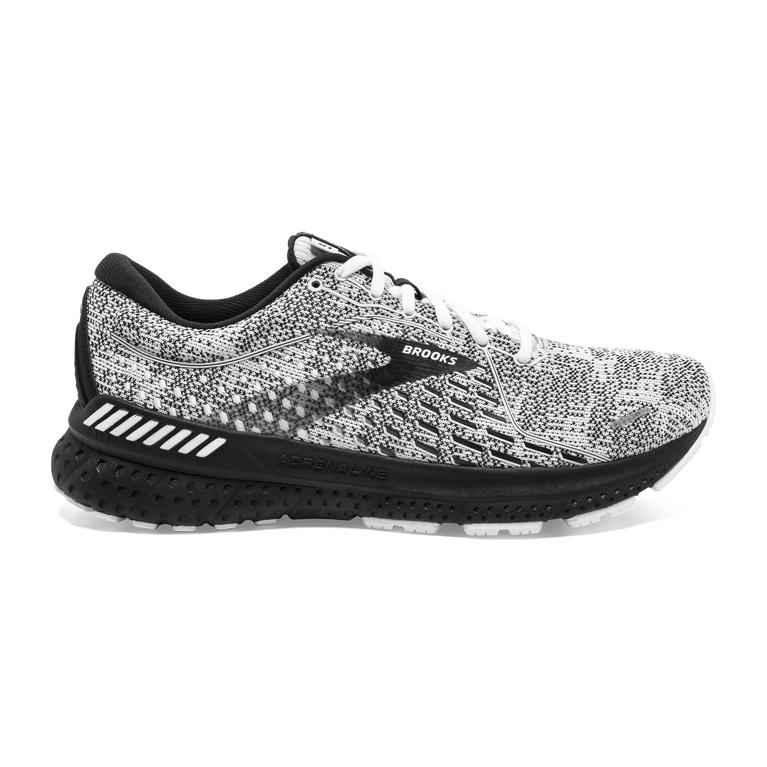 Brooks Adrenaline GTS 21 Women's Road Running Shoes - White/Grey/Black (28406-JOXA)